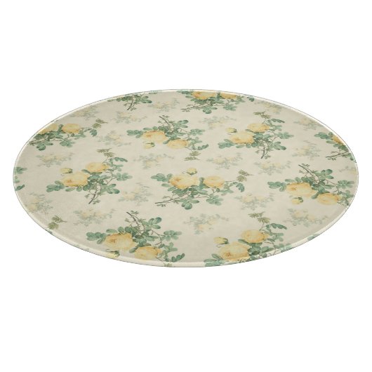 Rosa Rose, rund Schneidebrett (Ecke)