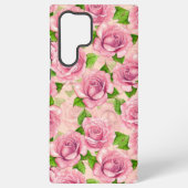 Rosa Rose Samsung Galaxy Hülle (Rückseite)