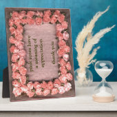 Rosa Rose Satin Stoff Foto Rahmen Appreck (Seite)