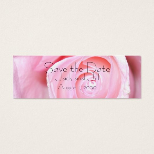Rosa Rose, Save the Date (Vorderseite)