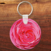 Rosa Rose Schlüsselanhänger (Vorderseite)