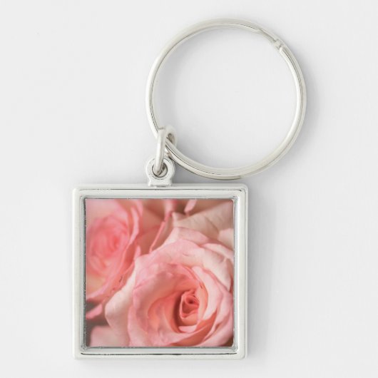 Rosa Rose Schlüsselanhänger (Vorne)