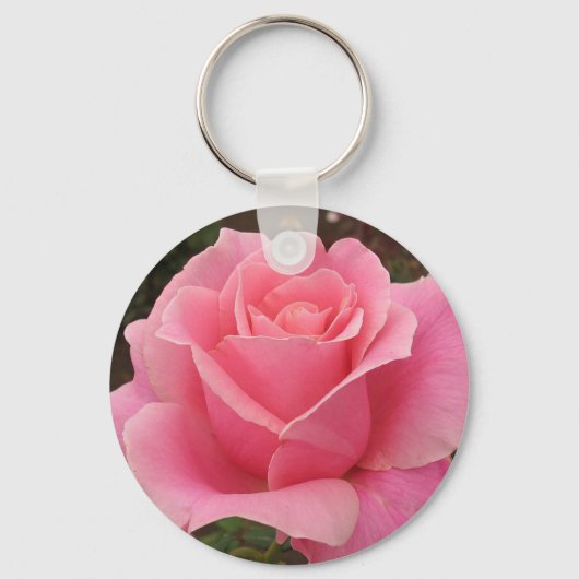 Rosa Rose Schlüsselanhänger (Vorderseite)