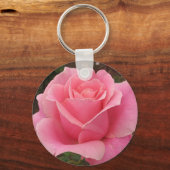 Rosa Rose Schlüsselanhänger (Vorderseite)