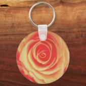 Rosa Rose Schlüsselanhänger (Vorderseite)