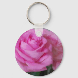Rosa Rose Schlüsselanhänger