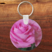 Rosa Rose Schlüsselanhänger (Vorderseite)