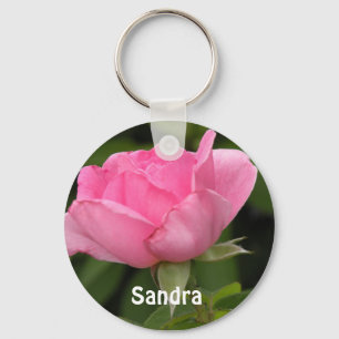 Rosa Rose Schlüsselanhänger hinzufügen