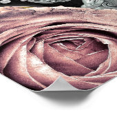 Rosa Rose Schmetterlinge Begrüßung Geburt Süß 16 Poster (Ecke)