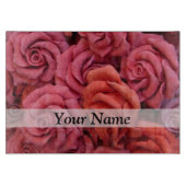 Rosa Rose Schneidebrett (Vorderseite)