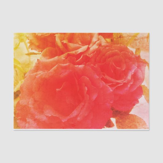 Rosa Rose Seidenpapier (Vorderseite)