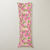 Rosa Rose Seitenschläferkissen (Vorderseite Vertikal)