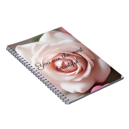 Rosa Rose - Selfesteem Booster SpiralNotebook Notizblock (Rechte Seite)
