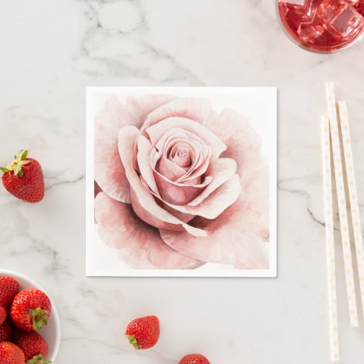 Rosa Rose Serviette (Beispiel)