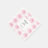 Rosa Rose Serviette (Ecke)