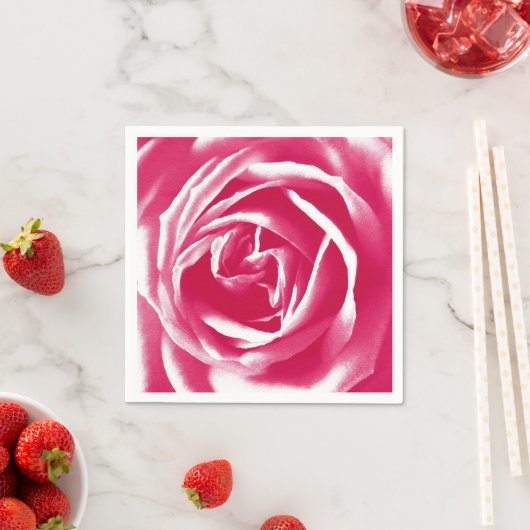 Rosa Rose Serviette (Beispiel)