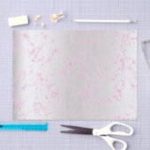 Rosa Rose Silver Marble Metallic Abstrakt Seidenpapier (Handwerk)