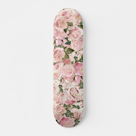 Rosa Rose Skateboard (Vorne)