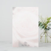 Rosa Rose stationär Briefpapier (Stehend Vorderseite)