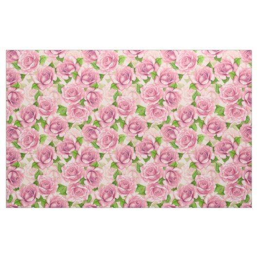 Rosa Rose Stoff (Fat Quarter (45,7 x 55,9 cm))