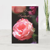 Rosa Rose, Sympathiekarte Karte (Vorderseite)