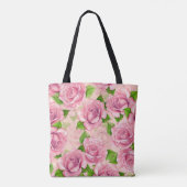 Rosa Rose Tasche (Rückseite)