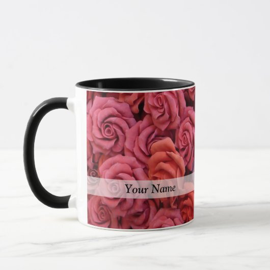 Rosa Rose Tasse (Links)