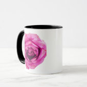 Rosa Rose Tasse (Vorderseite Links)