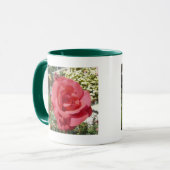 Rosa Rose Tasse (Vorderseite Links)
