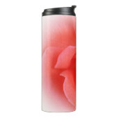Rosa Rose Thermosbecher (Nach links gedreht)