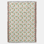 Rosa Rose Throw Blanket Decke (Vorderseite Vertikal)