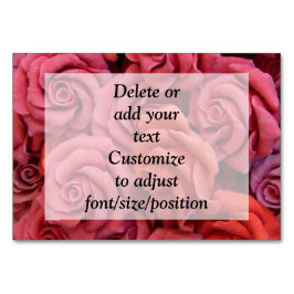 Rosa Rose Tischnummer