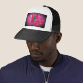 Rosa Rose Truckerkappe (Beispiel)