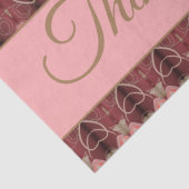 Rosa Rose und Burgund Seidenpapier (Detail)