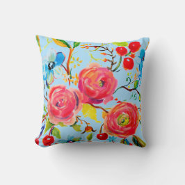 Rosa Rose und Cherry Blue Sky individuell einstell Kissen