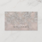 Rosa Rose und graue Marmorroute Mendrisiotto Visitenkarte (Vorderseite)