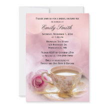 Rosa Rose und Teacup | Brautparty Tee