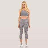 Rosa Rose Vintag Capri Leggings (Vorderseite)