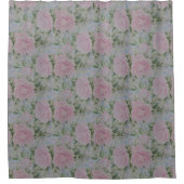 Rosa Rose Vintag Duschvorhang (Vorderseite)