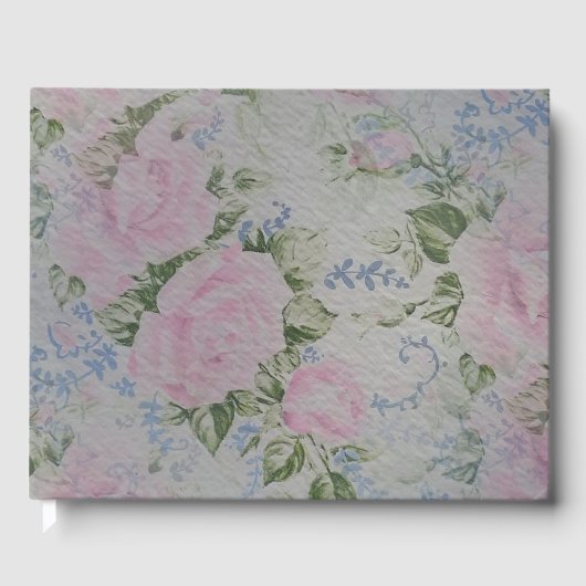 Rosa Rose Vintag Gästebuch (Vorderseite)