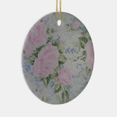 Rosa Rose Vintag Keramik Ornament (Rechts)