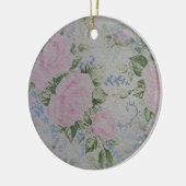 Rosa Rose Vintag Keramik Ornament (Links)