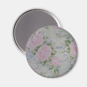 Rosa Rose Vintag Magnet (Vorderseite/Rückseite)