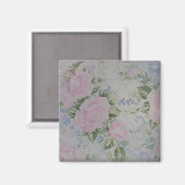 Rosa Rose Vintag Magnet (Vorderseite/Rückseite)