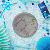 Rosa Rose Vintag Pappteller (Party)