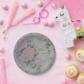 Rosa Rose Vintag Pappteller (Party)