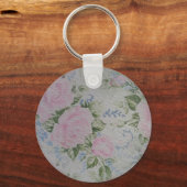 Rosa Rose Vintag Schlüsselanhänger (Vorderseite)