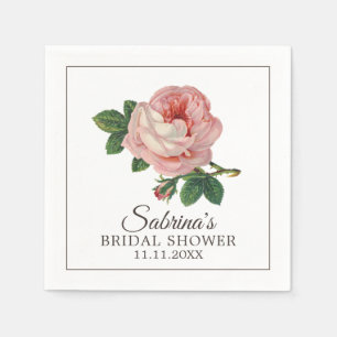 Rosa Rose Vintages Shabby Chic Brautparty Serviette