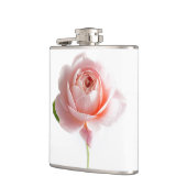 Rosa Rose Vinyl Flachmann (Links)