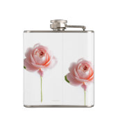 Rosa Rose Vinyl Flachmann (Rückseite)